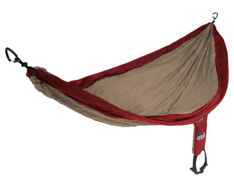 SingleNest Hammock - Khaki / Maroon 1
