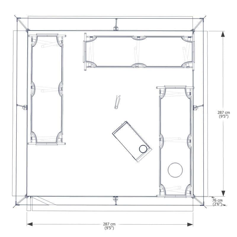 Classic Winter Tent - 10 x 10 - Not Applicable 2