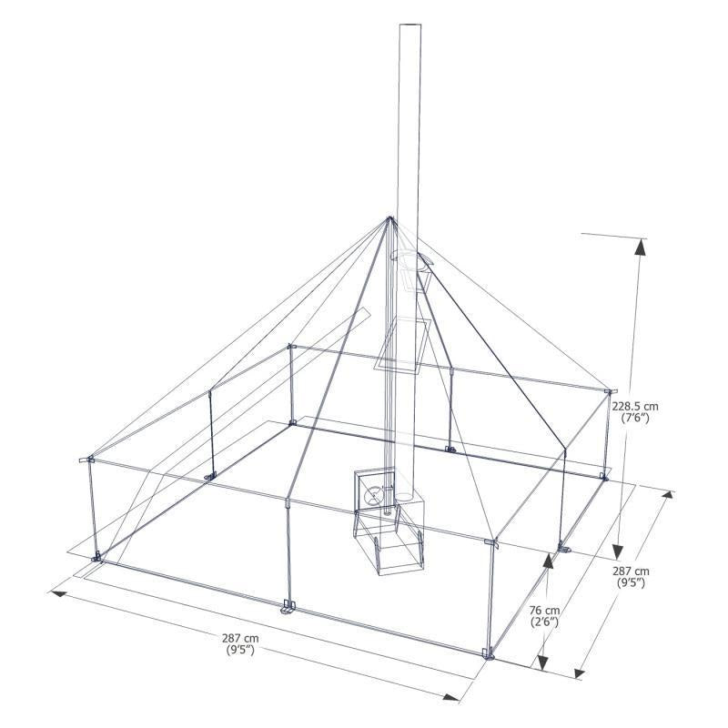 Classic Winter Tent - 10 x 10 - Not Applicable 3