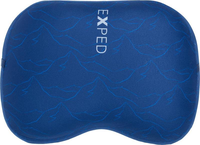 Down Pillow - blue mountain print 1