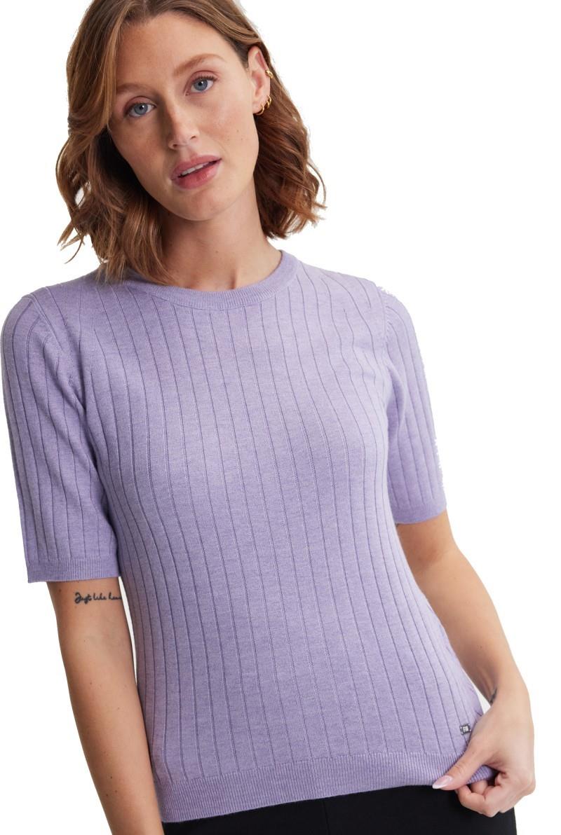 Ada Light SS Sweater - Womens - violeta heather 1