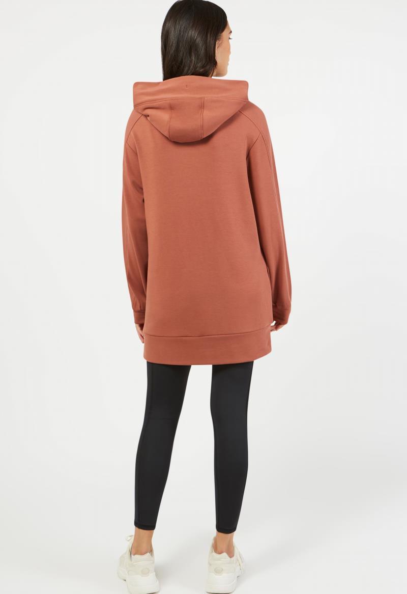 Adamello Long Hoodie - Womens - cinnamon 1
