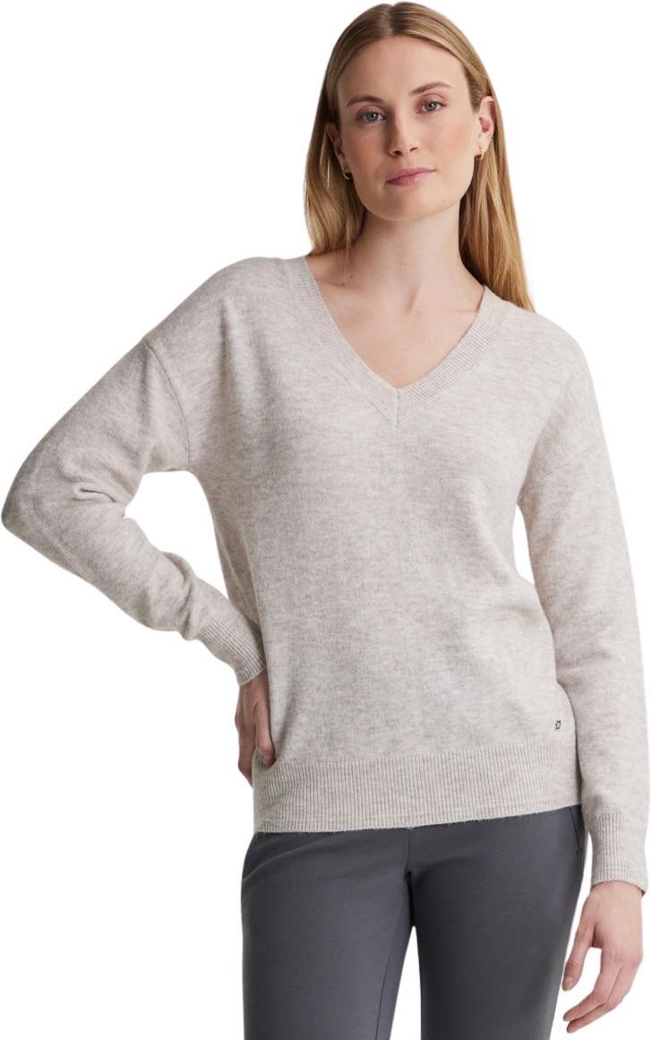 Aniak V-Neck Sweater - Womens - birch heather 1