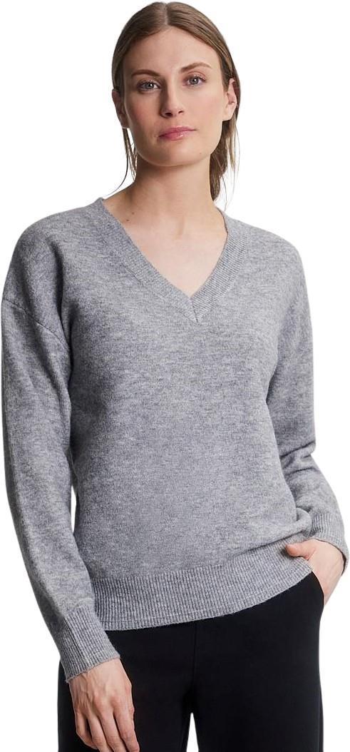 Aniak V-Neck Sweater - Womens - grey heather 1