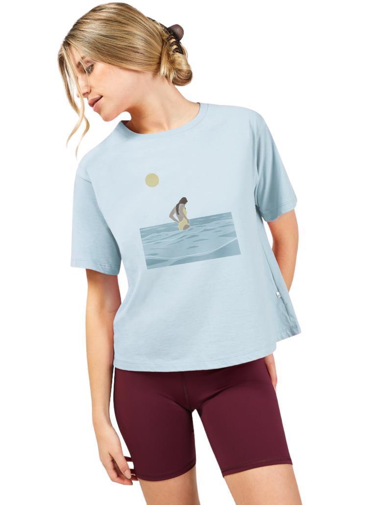 Boxy Tee - Womens - azure 1