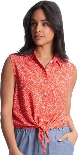 Clara Sleeveless Shirt - Womens - ditsy flora grenadine 1