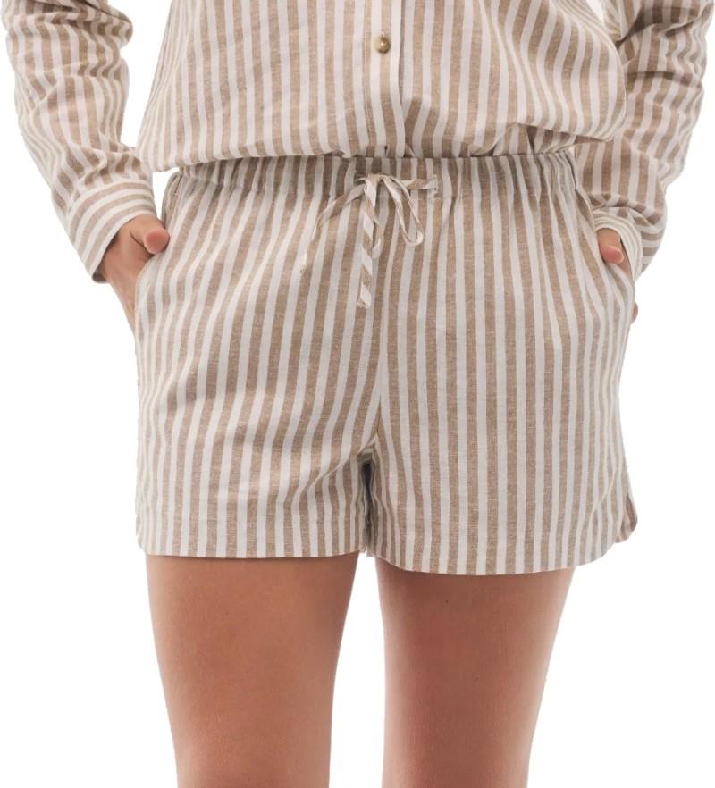 Ella Shorts - Womens - cabana stripe maple 1