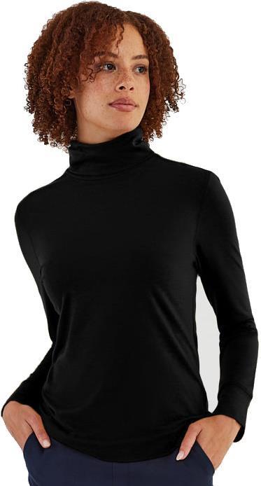 Everyday Turtle Neck Top - Womens - Black 1