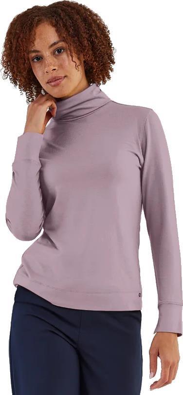 Everyday Turtle Neck Top - Womens - Light Mauve 1