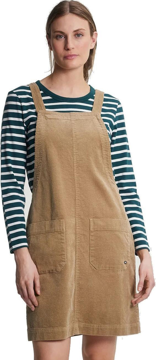 Fresia Pinafore Dress - Wheat 1