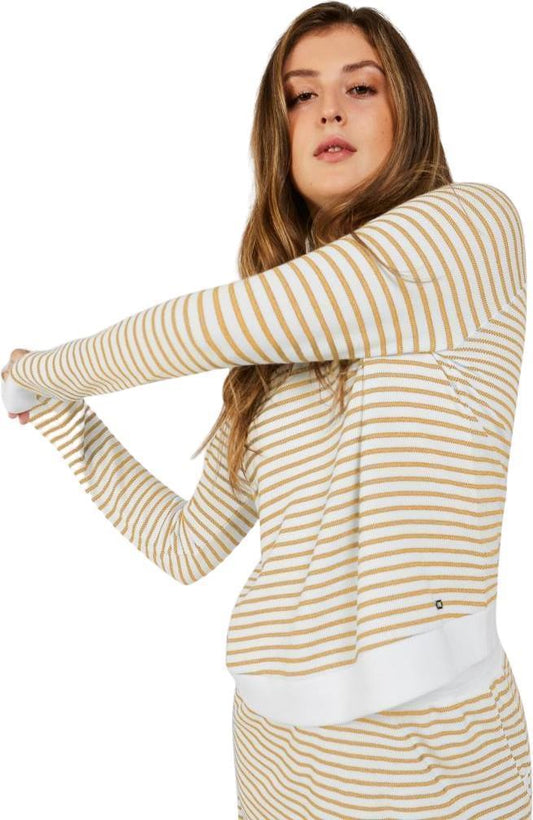 Hampton Top - Womens - Amber Stripe 1