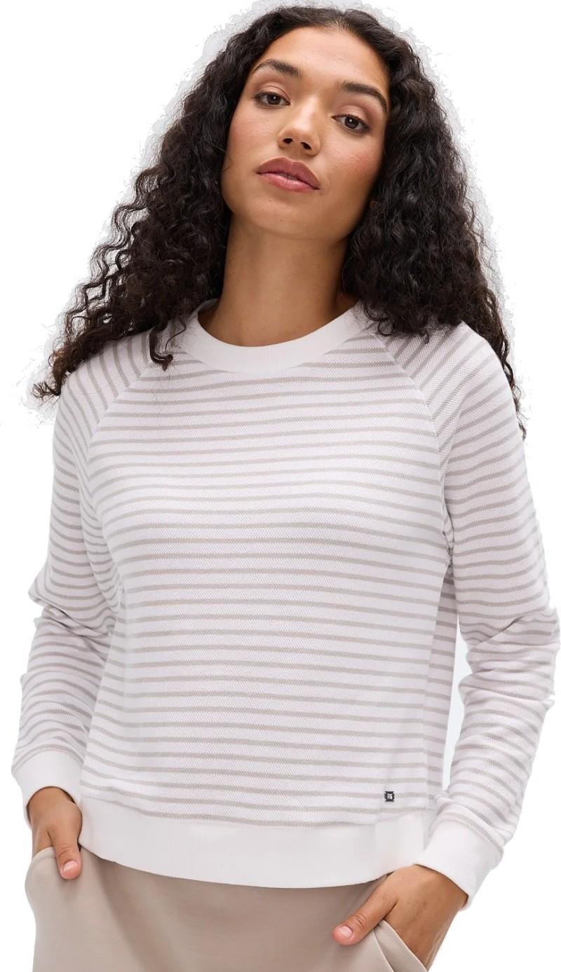 Hampton Top - Womens - mocha latte stripe 1