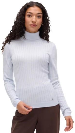 Isla Light Turtle Neck Sweater - Womens - frost blue heather 1