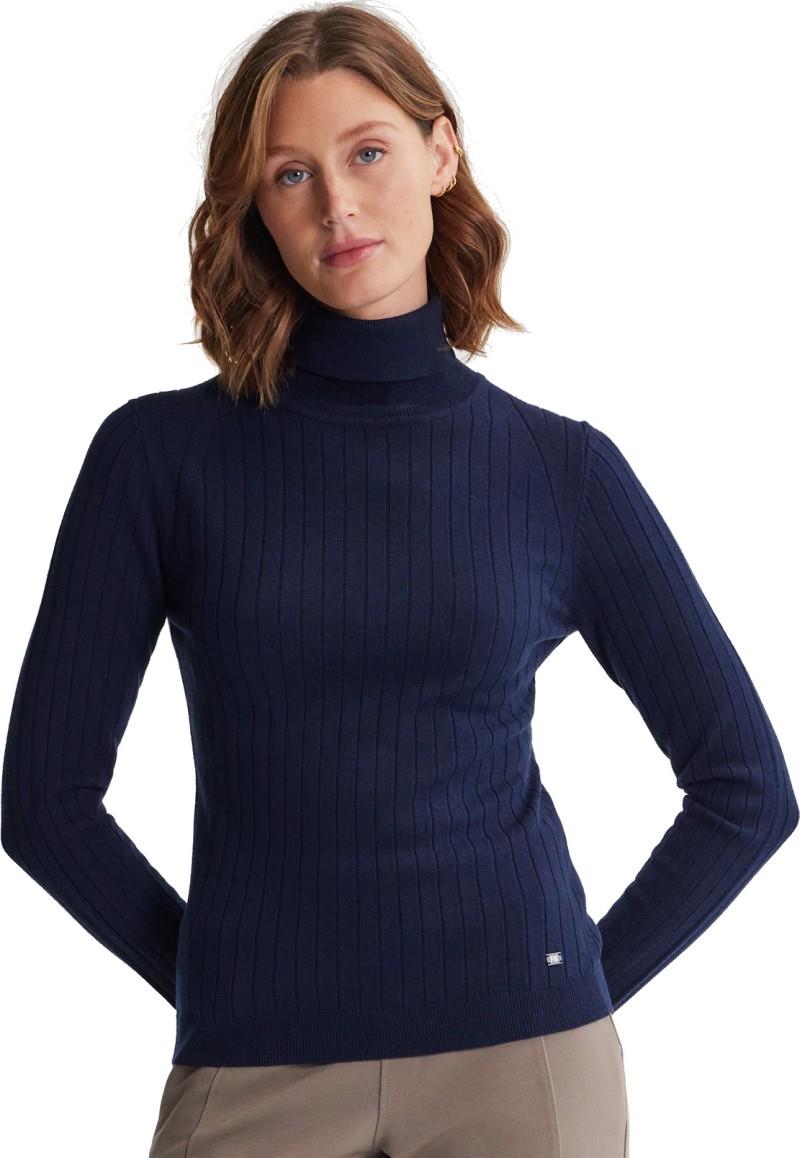 Isla Light Turtle Neck Sweater - Womens - night 1