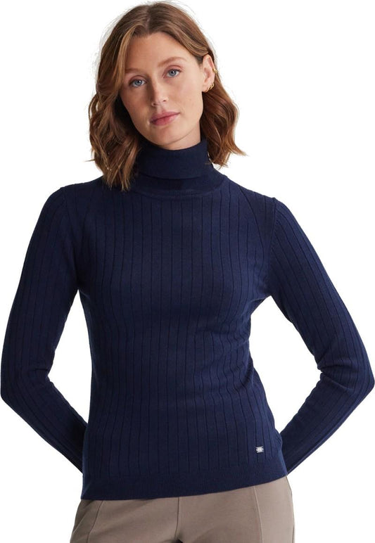 Isla Light Turtle Neck Sweater - Womens - night 1
