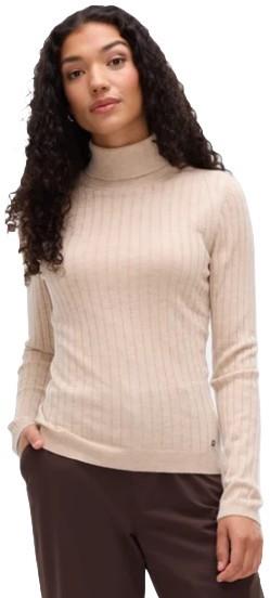 Isla Light Turtle Neck Sweater - Womens - oat heather 1