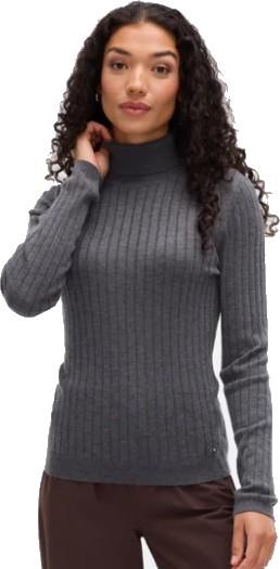 Isla Light Turtle Neck Sweater - Womens - shadow heather 1
