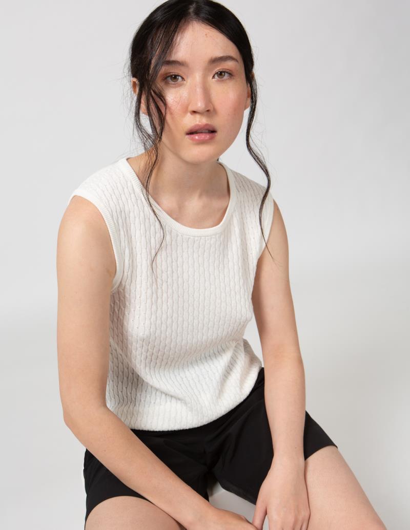 Lafayette Sleeveless Top - Womens - white 1