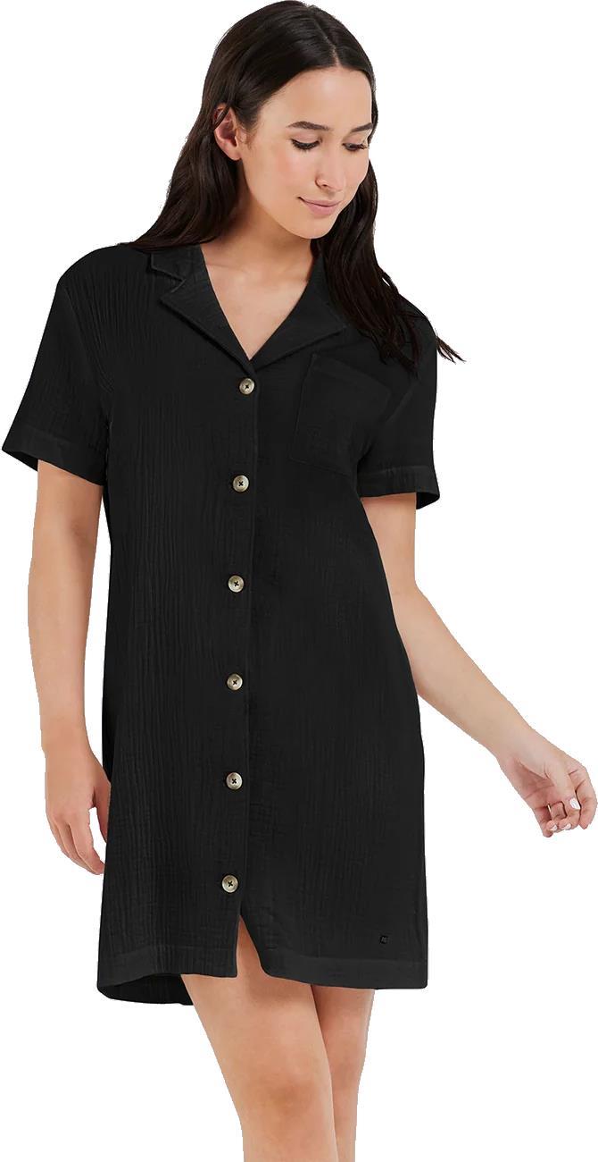 Lamia Shirt Dress - Black 1