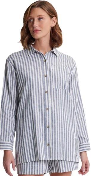 Leidy Shirt - Womens - cabana stripe / french navy 1