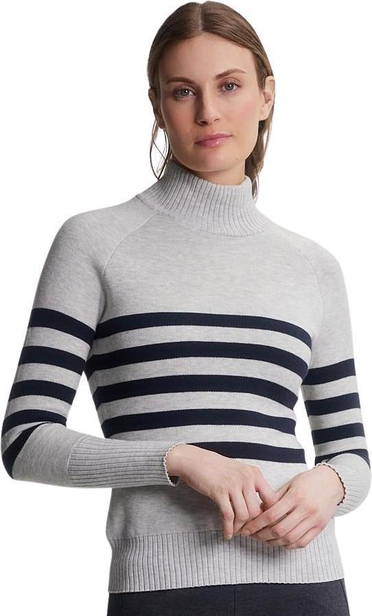 Lugano Fitted Top - Womens - grey heather / night combo 1