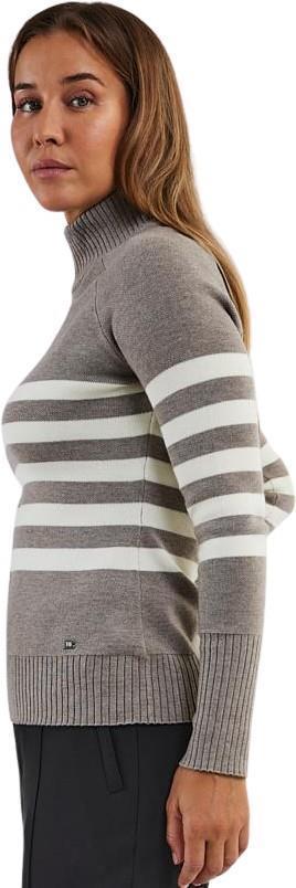 Lugano Fitted Top - Womens - mocha / pearl combo 1