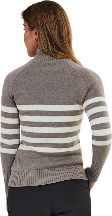 Lugano Fitted Top - Womens - mocha / pearl combo 1
