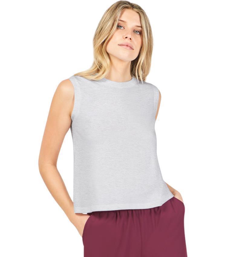 Melbourne Sleeveless Top - Womens - grey mix 1