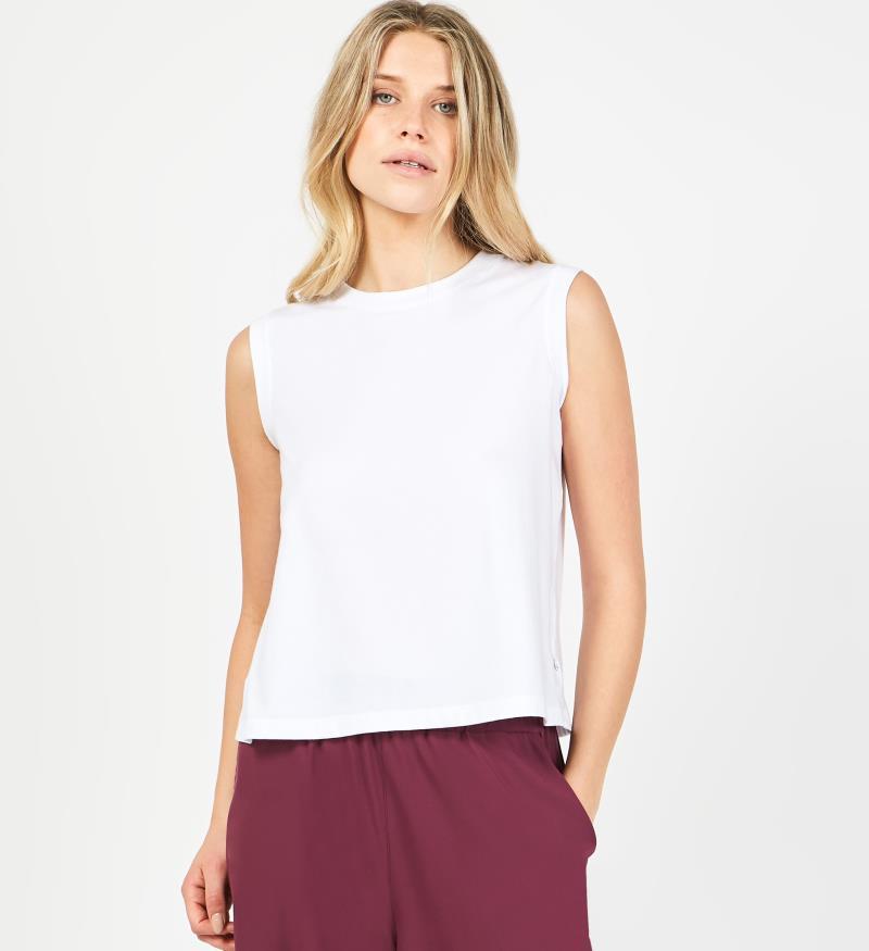 Melbourne Sleeveless Top - Womens - white 1