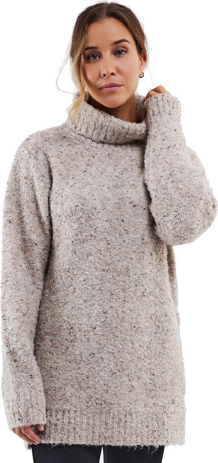 Naka Long Sweater 2.0 - Womens - birch speckles 1