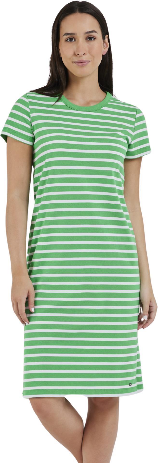 Newport Dress - Kelly Green Stripe 1