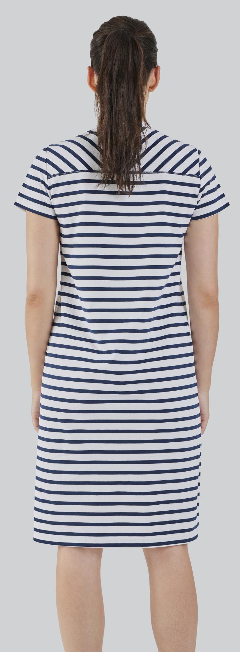 Newport Dress - White Night Stripe 2