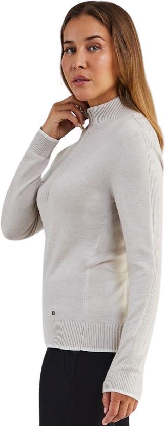 Saga Half Zip Sweater - Womens - birch heather 1