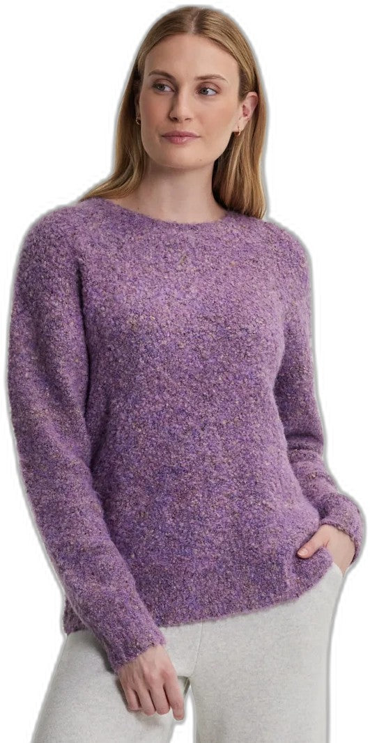 Tanda Sweater - Womens - dark malva speckles 1