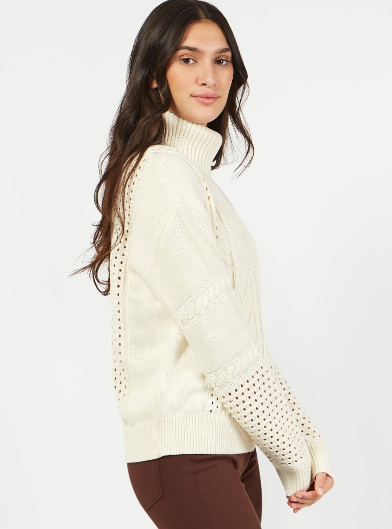 Taos Sweater - Womens - pearl 1