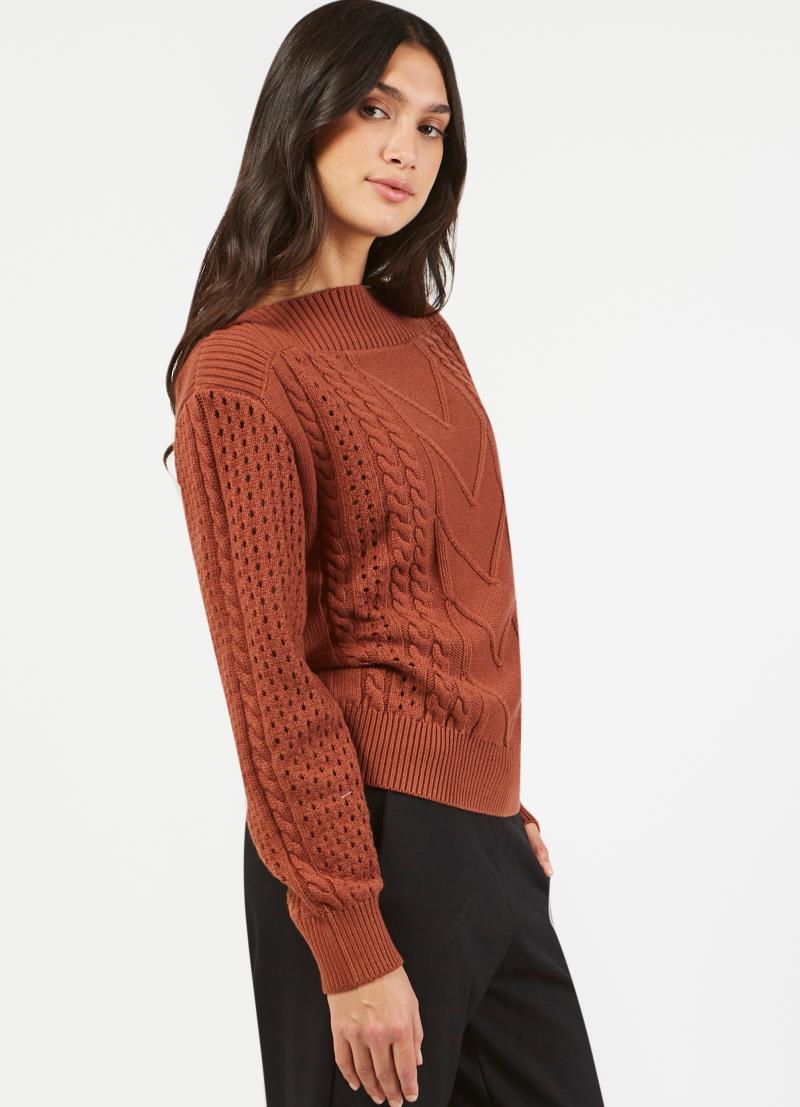 Vail Sweater - Womens - cinnamon 1