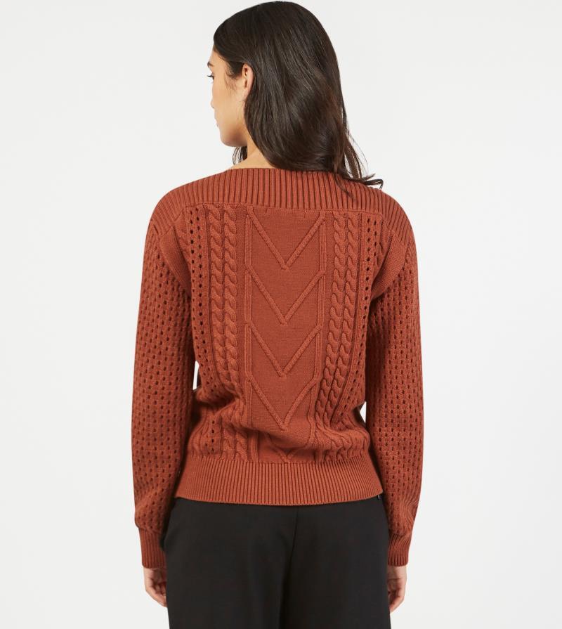 Vail Sweater - Womens - cinnamon 1