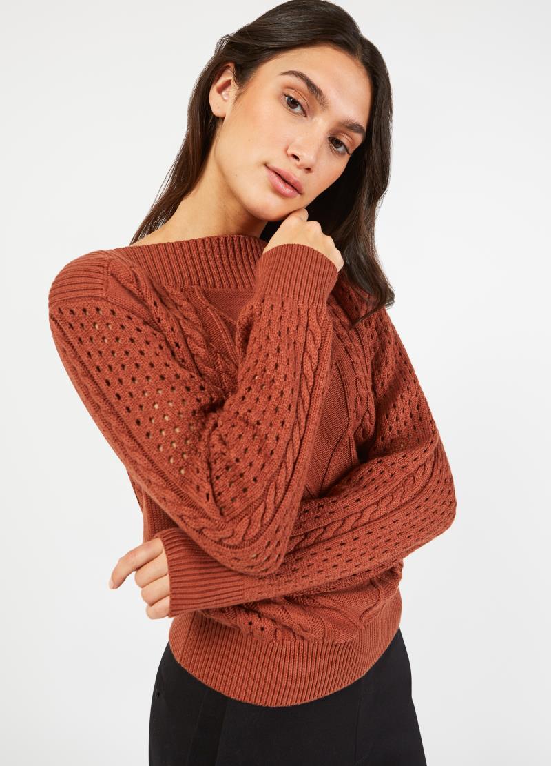 Vail Sweater - Womens - cinnamon 1
