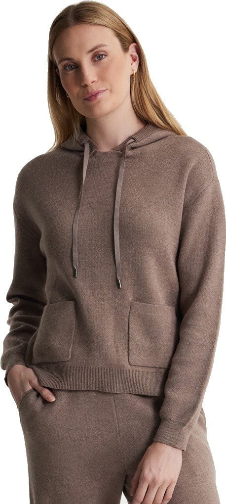 Yuki Hoodie Sweater - Womens - mocha heather 1