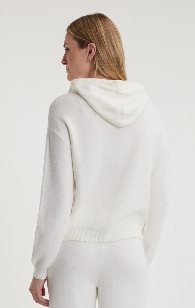 Yuki Hoodie Sweater - Womens - pearl 1