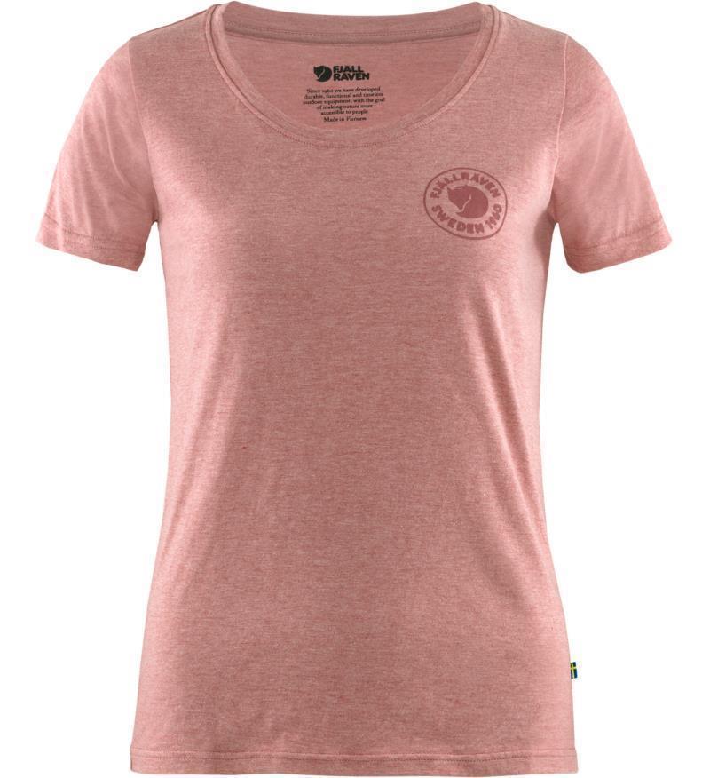 1960 Logo T-Shirt - Womens - Raspberry Red / Melange 1