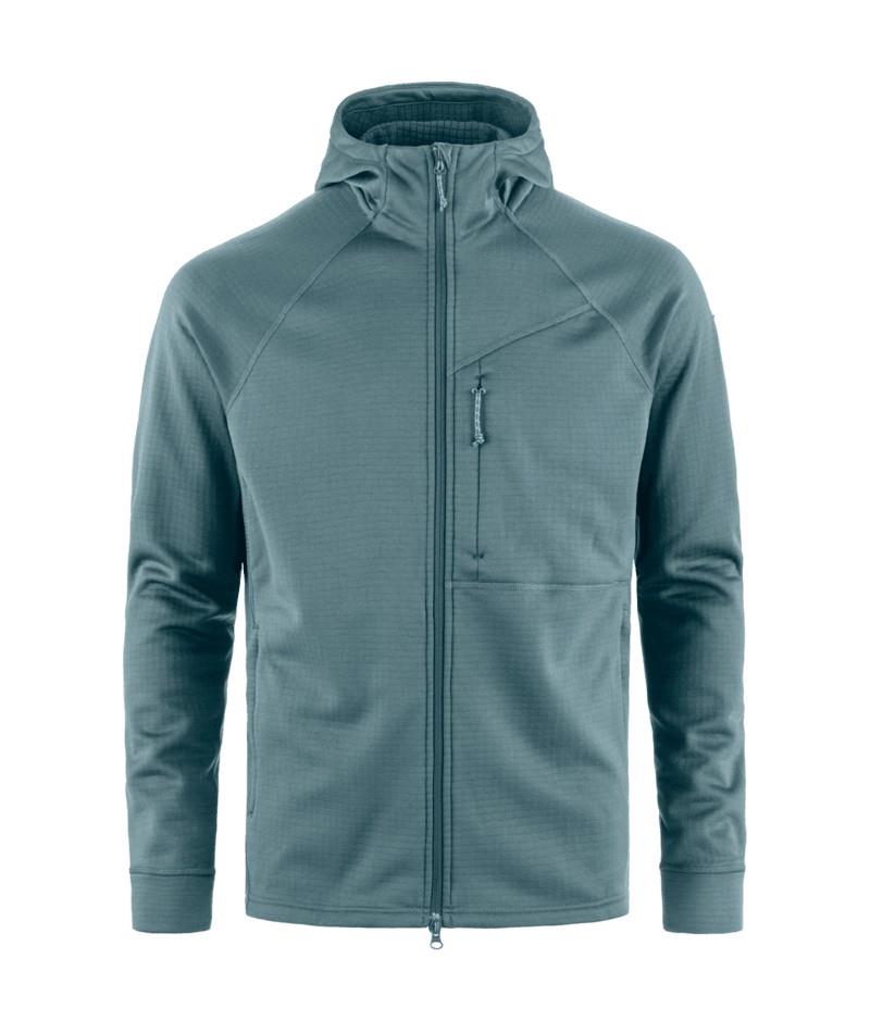 Abisko Grid Fleece Hoodie - Mens - nimbus blue 1