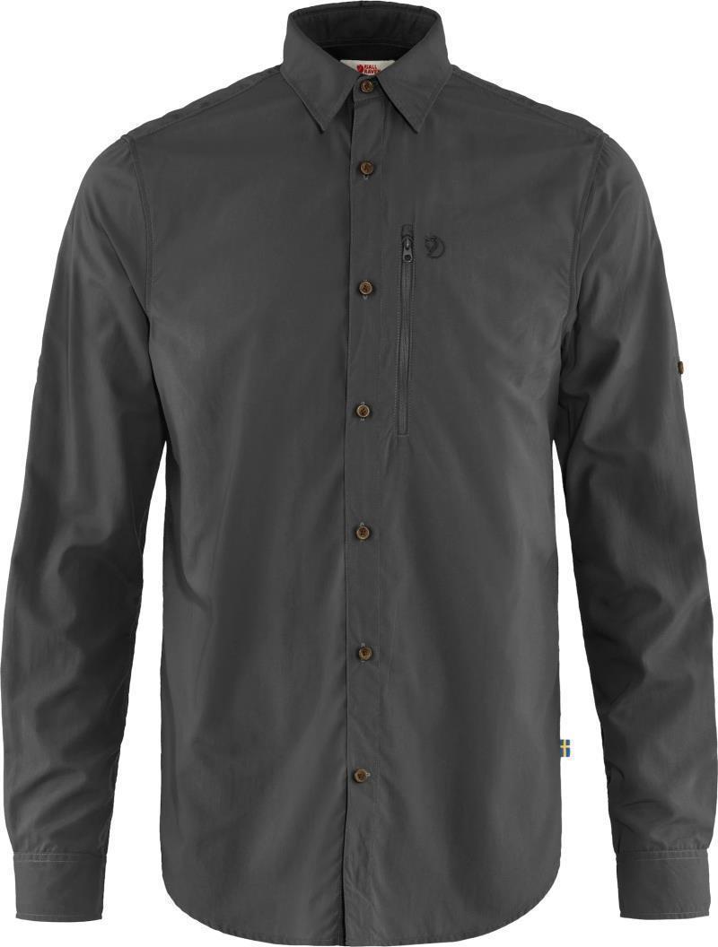 Abisko Hike LS Shirt - Solid - Mens - Dark Grey 1