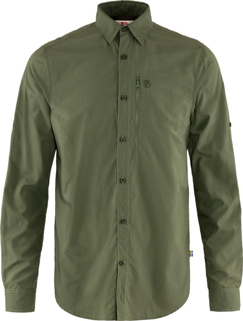 Abisko Hike LS Shirt - Solid - Mens - laurel green 1