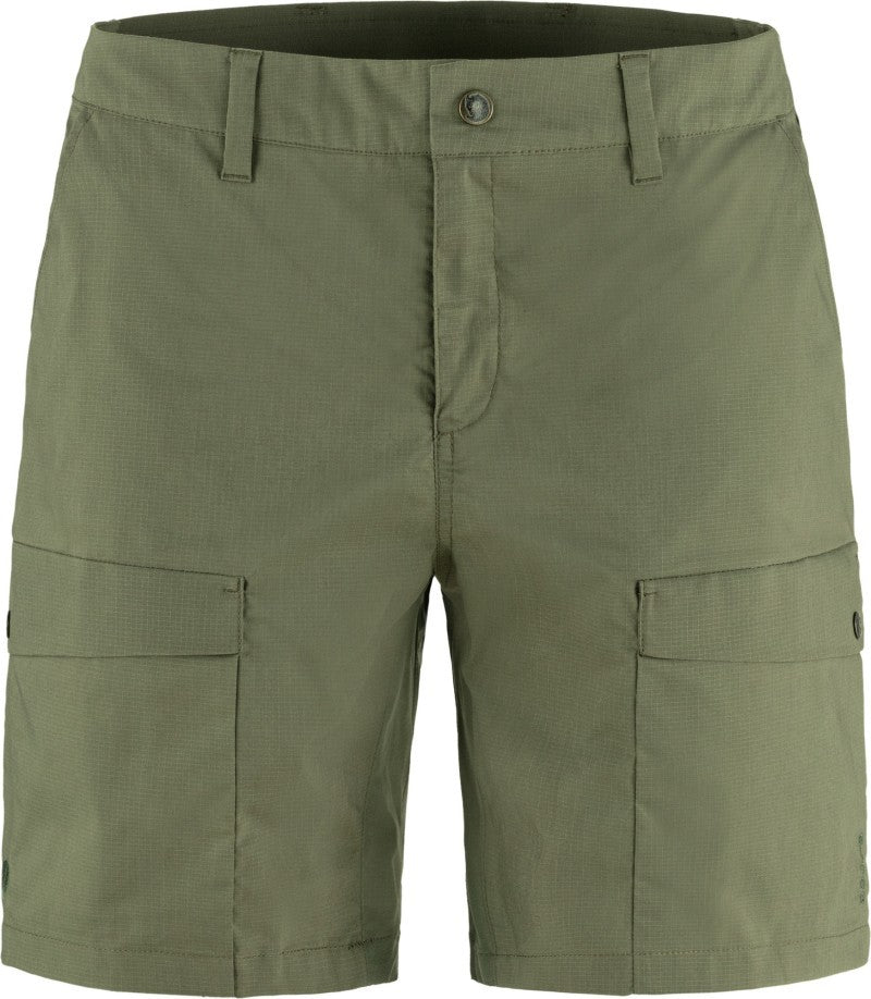 Abisko Hybrid Trail Shorts - Womens - laurel green 1