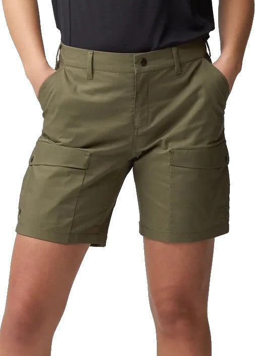 Abisko Hybrid Trail Shorts - Womens - laurel green 1