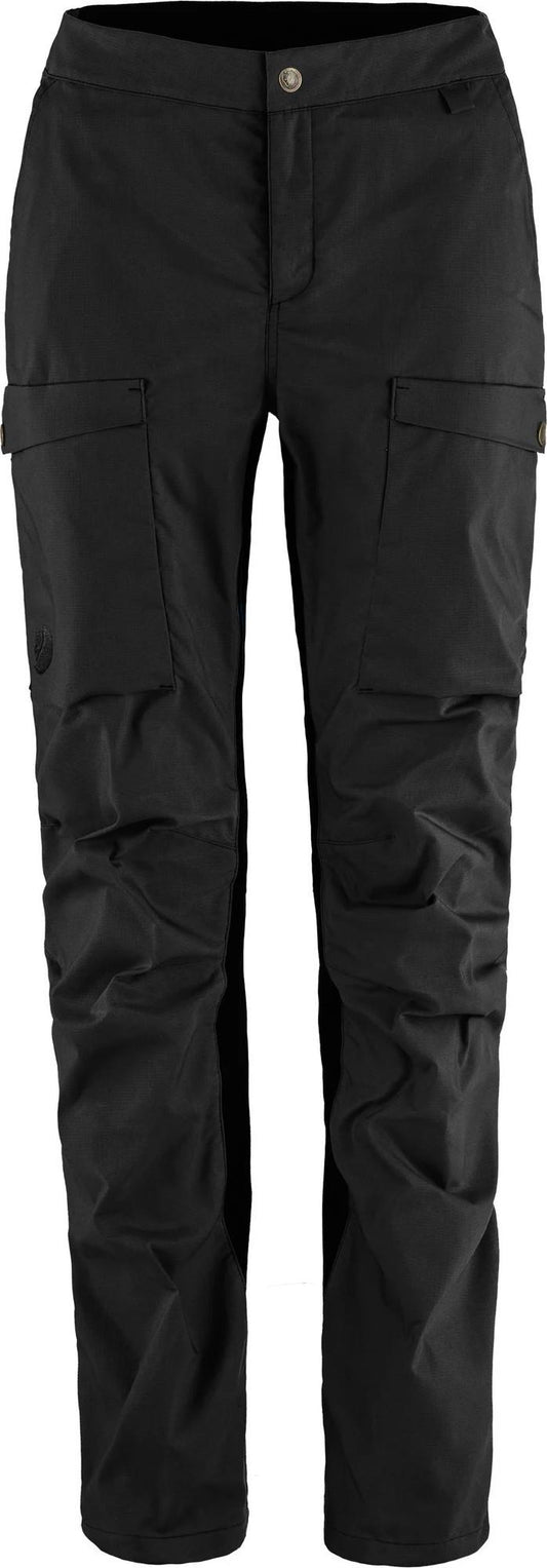 Abisko Hybrid Trail Trousers, Long - Womens - black 1