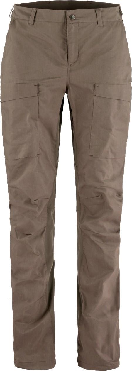 Abisko Hybrid Trail Trousers, Reg - Womens - suede brown 1