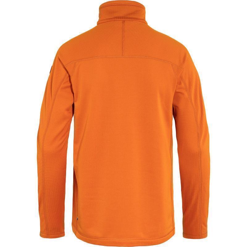 Abisko Lite Fleece Half Zip - Mens - Sunset Orange 2