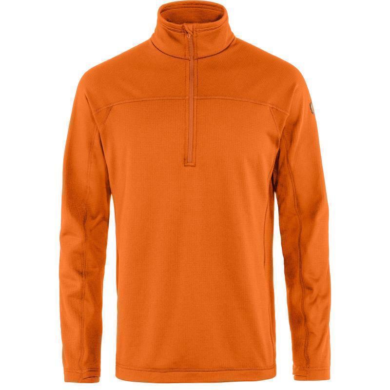 Abisko Lite Fleece Half Zip - Mens - Sunset Orange 1